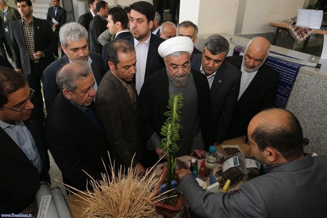 President Rouhani visited ISTT and IRIS IRIS